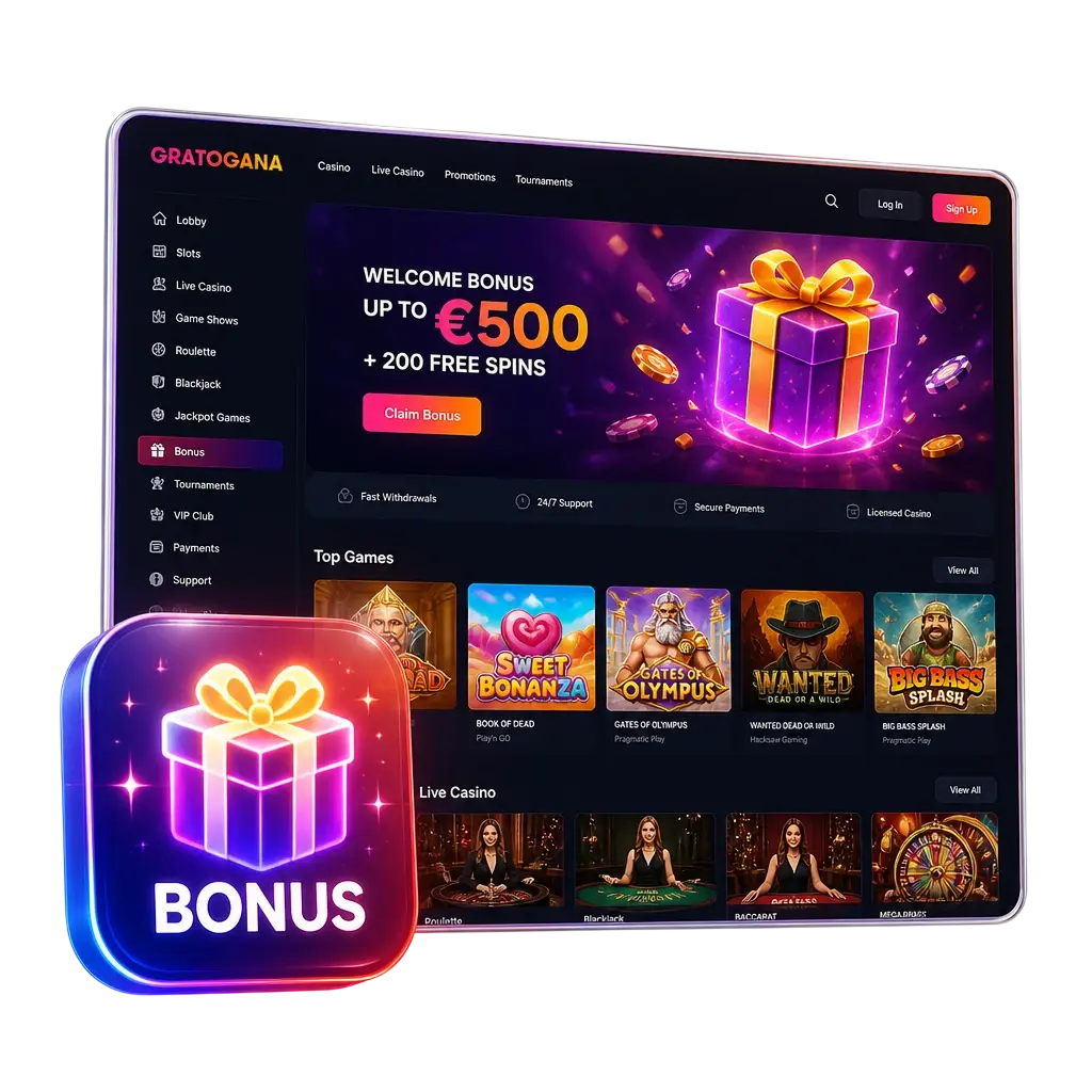 Bono de bienvenida Gratogana casino y apuestas deportivas