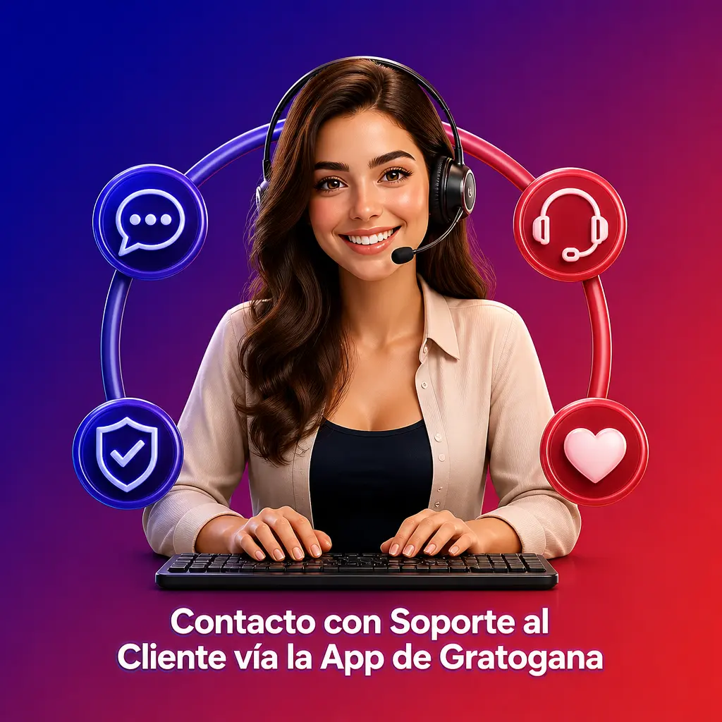 Soporte al cliente de Gratogana disponible en la app